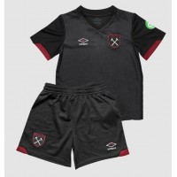 Camiseta West Ham United Segunda Equipación Replica 2024-25 para niños mangas cortas (+ Pantalones cortos)